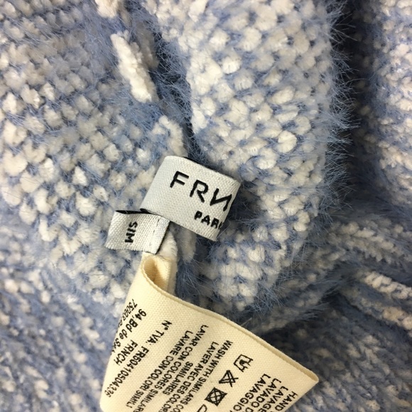 FRNCH Paris Chenille Oversized Chevron Cardigan - Picture 7 of 8